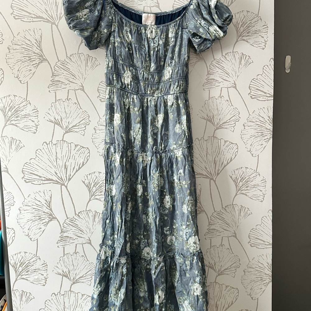 Floral Blue Dress